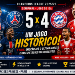 PSG x Bayern de Munique (Hoje) – Um jogo histórico!