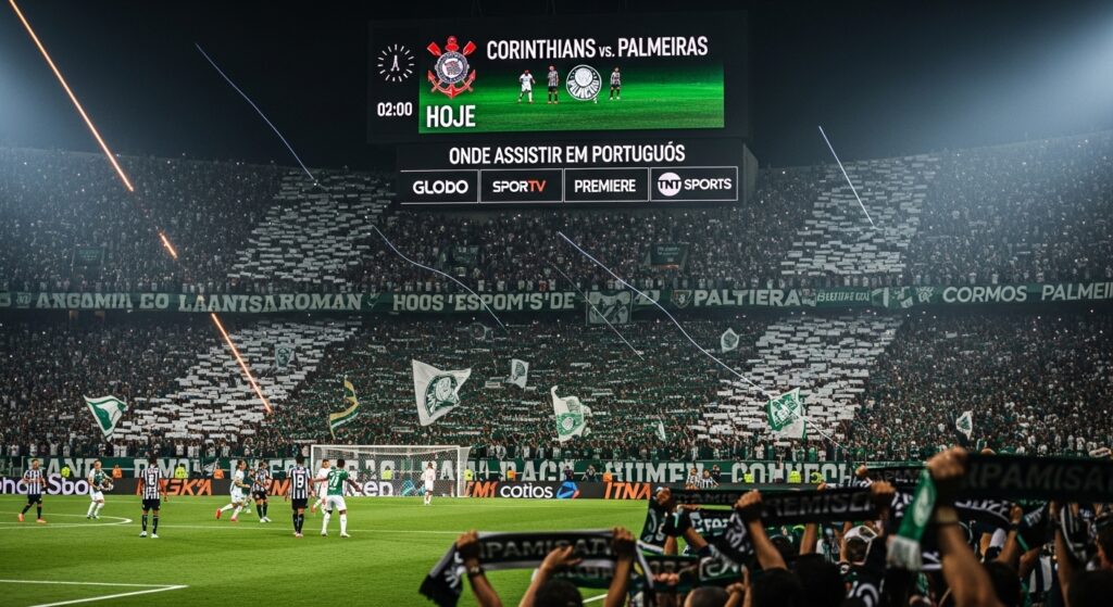 Corinthians x Palmeiras hoje: onde assistir