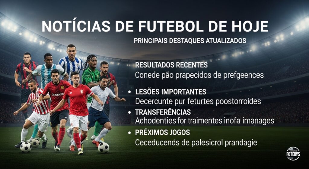 Notícias do Futebol de Hoje: Principais Destaques Atualizados