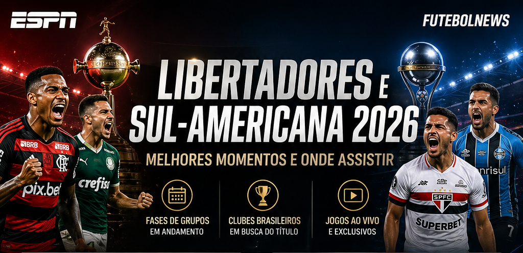 Onde Assistir Libertadores e Sul-Americana 2026