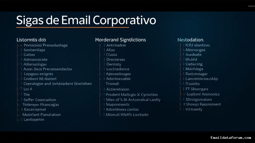 Imagem ilustrativa para: Siglas de Email Corporativo: Lista Completa y Significados